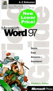 Tapa de Microsoft(r) Word 97 Field Guide