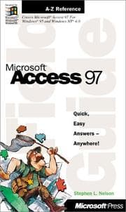Tapa de Microsoft(r) Access 97 Field Guide