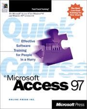 Tapa de Quick Course(r) in Microsoft(r) Access 97