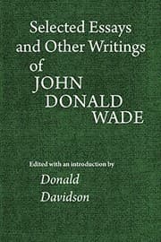 Tapa de Selected Essays and Other Writings of John Donald Wade