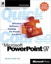 Tapa de Quick Course(r) in Microsoft(r) PowerPoint(r) 97