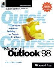 Tapa de Quick Course(r) in Microsoft(r) Outlook(tm) 98