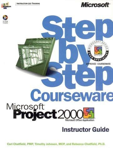 Tapa de Microsoft  Project 2000 Step by Step Courseware Trainer Pack (Step By Step Courseware. Instructor Guide)