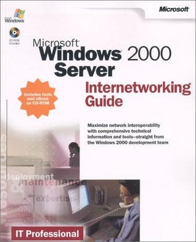Tapa de Microsoft Windows 2000 Server Internetworking Guide
