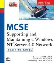 Tapa de MCSE supporting and maintaining a Windows NT Server 4.0 Network