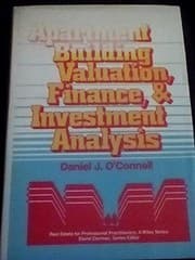 Tapa de Apartment building valuation, finance, and investment analysis