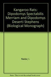 Tapa de Kangaroo Rats (Biological Monograph)