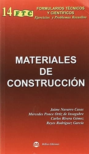 Tapa de MATERIALES DE CONSTRUCCIÓN. FORMULARIOS TÉCNICOS Y CIENTÍFICOS