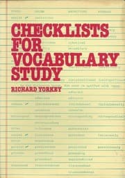 Tapa de Checklist for vocabulary study