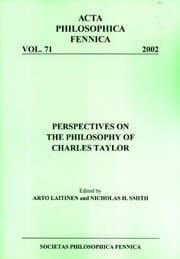 Tapa de Perspectives on the philosophy of Charles Taylor