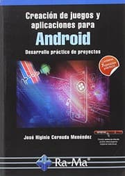 Tapa de CREACIÓN DE JUEGOS Y APLICACIONES PARA ANDROID.