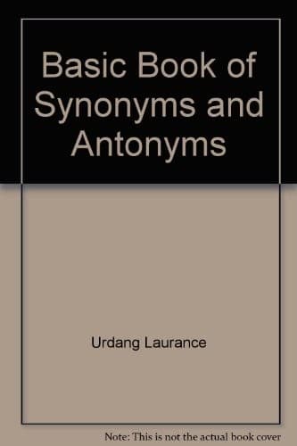 Tapa de The Basic Book of Synonyms and Antonyms