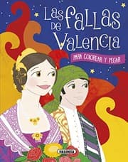 Tapa de Las fallas de Valencia para colorear y pegar