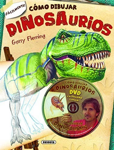 Tapa de Cómo dibujar dinosaurios + DVD