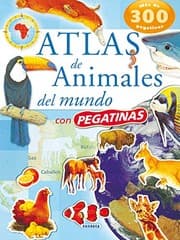 Tapa de Atlas de animales del mundo con pegatinas