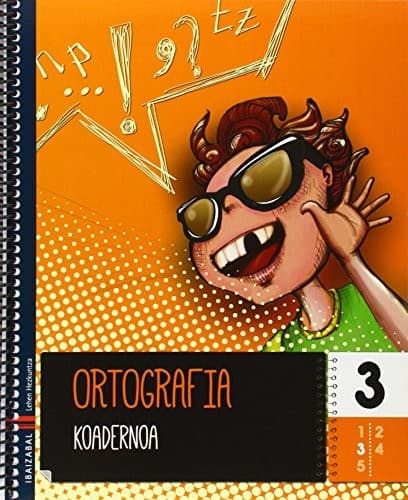 Tapa de Ortografia koadernoa 3