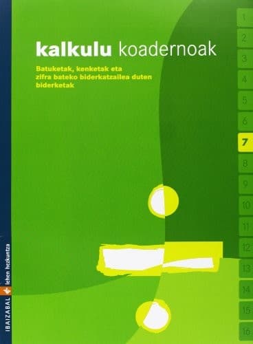 Tapa de Kalkulu koadernoak 7