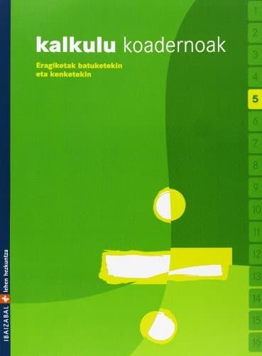 Tapa de Kalkulu koadernoak 5