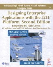Tapa de Designing Enterprise Applications with the J2EE Platform