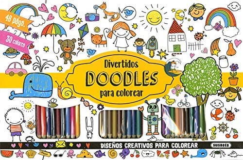 Tapa de Divertidos doodles para colorear