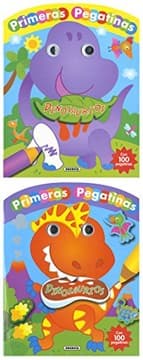 Tapa de Dinosaurios con ojos y pegatinas