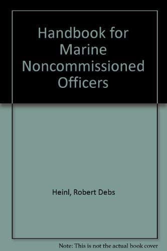 Tapa de Handbook for Marine NCOs.