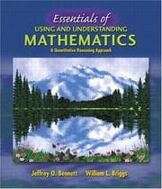 Tapa de Essentials of using and understanding mathematics