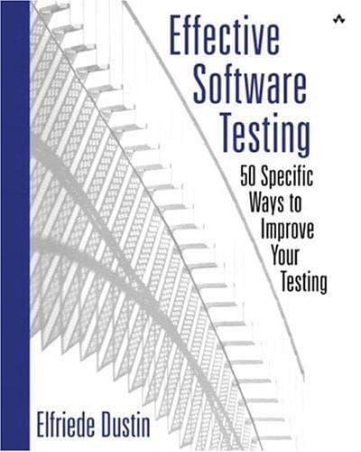 Tapa de Effective software testing