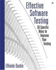 Tapa de Effective software testing