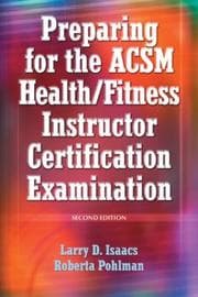 Tapa de Preparing for the ACSM health/fitness instructor certification examination