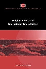 Tapa de Religious Liberty and International Law in Europe (Cambridge Studies in International and Comparative Law)