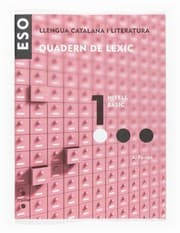 Tapa de Llengua catalana i literatura. Quadern de lèxic 1. ESO