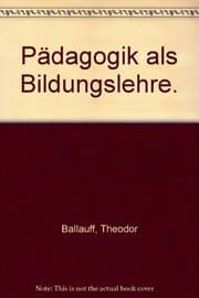 Tapa de Pädagogik als Bildungslehre