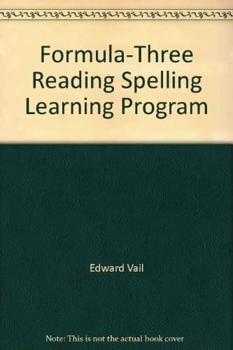 Tapa de Formula-Three Reading, Spelling, Learning Program