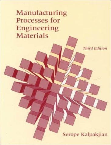 Tapa de Manufacturing processes for engineering materials