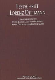 Tapa de FESTSCHRIFT LORENZ DITTMANN