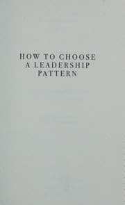 Tapa de How to choose a leadership pattern