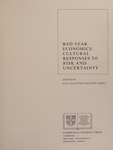 Tapa de Bad year economics