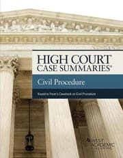 Tapa de High Court Case Summaries on Civil Procedure (Keyed to Freer and Perdue)