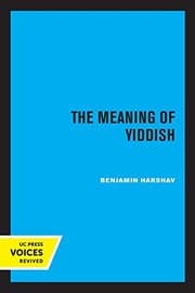 Tapa de Meaning of Yiddish