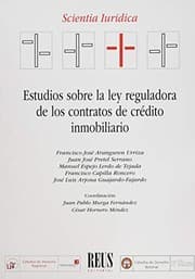 Tapa de Estudios sobre la Ley reguladora de los contratos de crédito inmobiliario