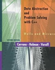Tapa de Data abstraction and problem solving with C++