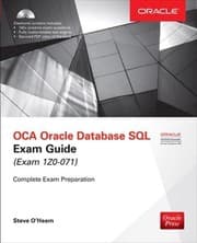 Tapa de OCA Oracle Database SQL exam guide