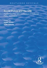 Tapa de Social Policy and the City