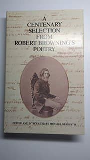 Tapa de A centenary selection from Robert Browning's poetry