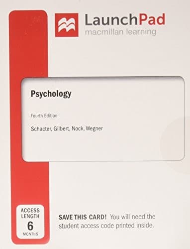 Tapa de LaunchPad for Psychology (1-Term Access)