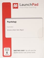 Tapa de LaunchPad for Psychology (1-Term Access)