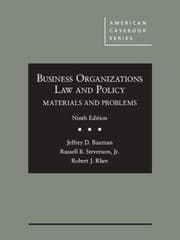 Tapa de Business Organizations Law and Policy