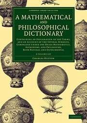 Tapa de Mathematical and Philosophical Dictionary 2 Volume Set