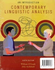 Tapa de Contemporary Linguistic Analysis with SG & Answer Key Package